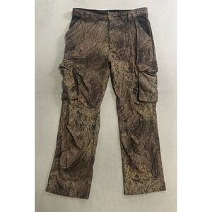 Mossy Oak Brush Camo Cargo Pants Men's Size Large Hunting Outdoor Rocky
